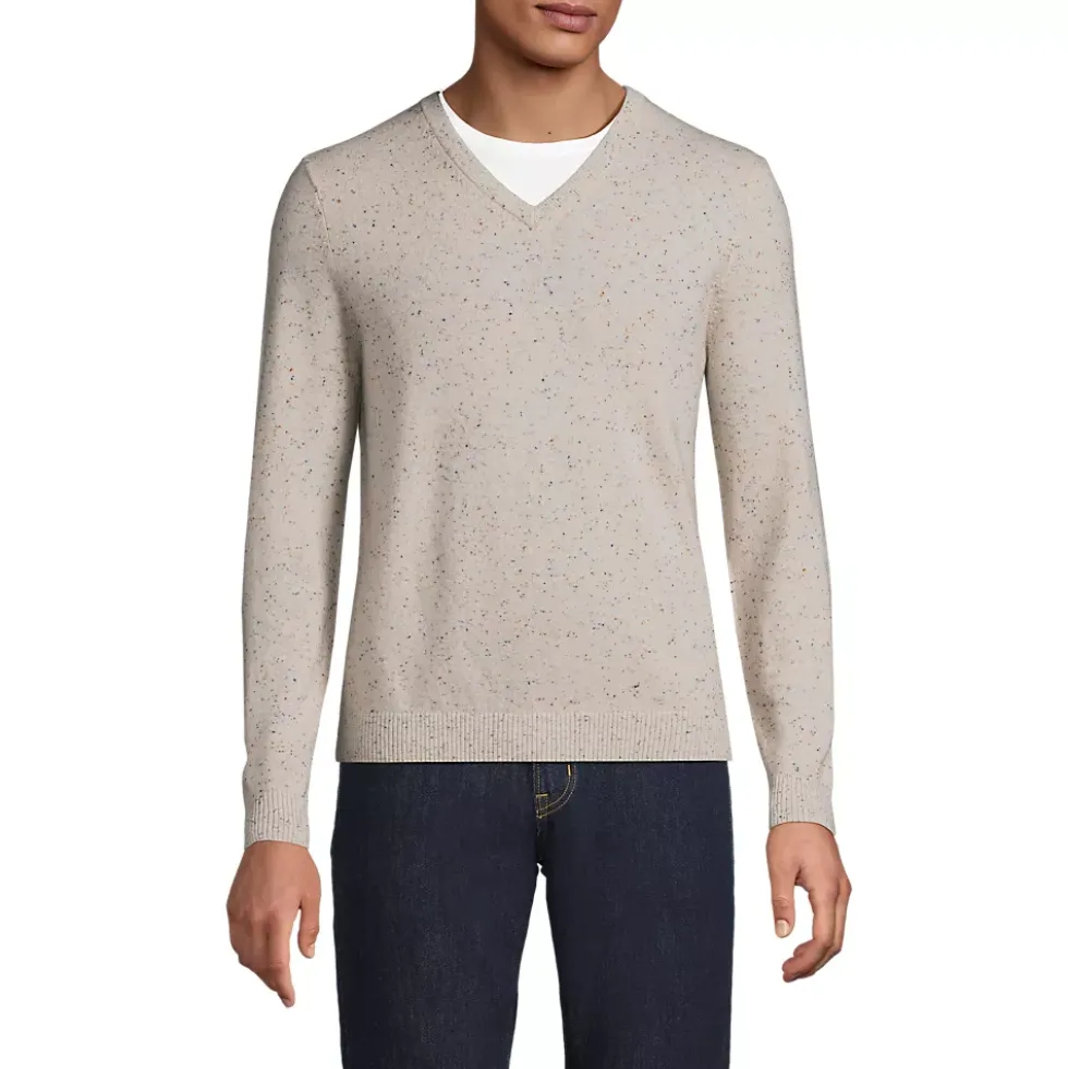 Men's Fine Gauge Cashmere V-neck Sweater