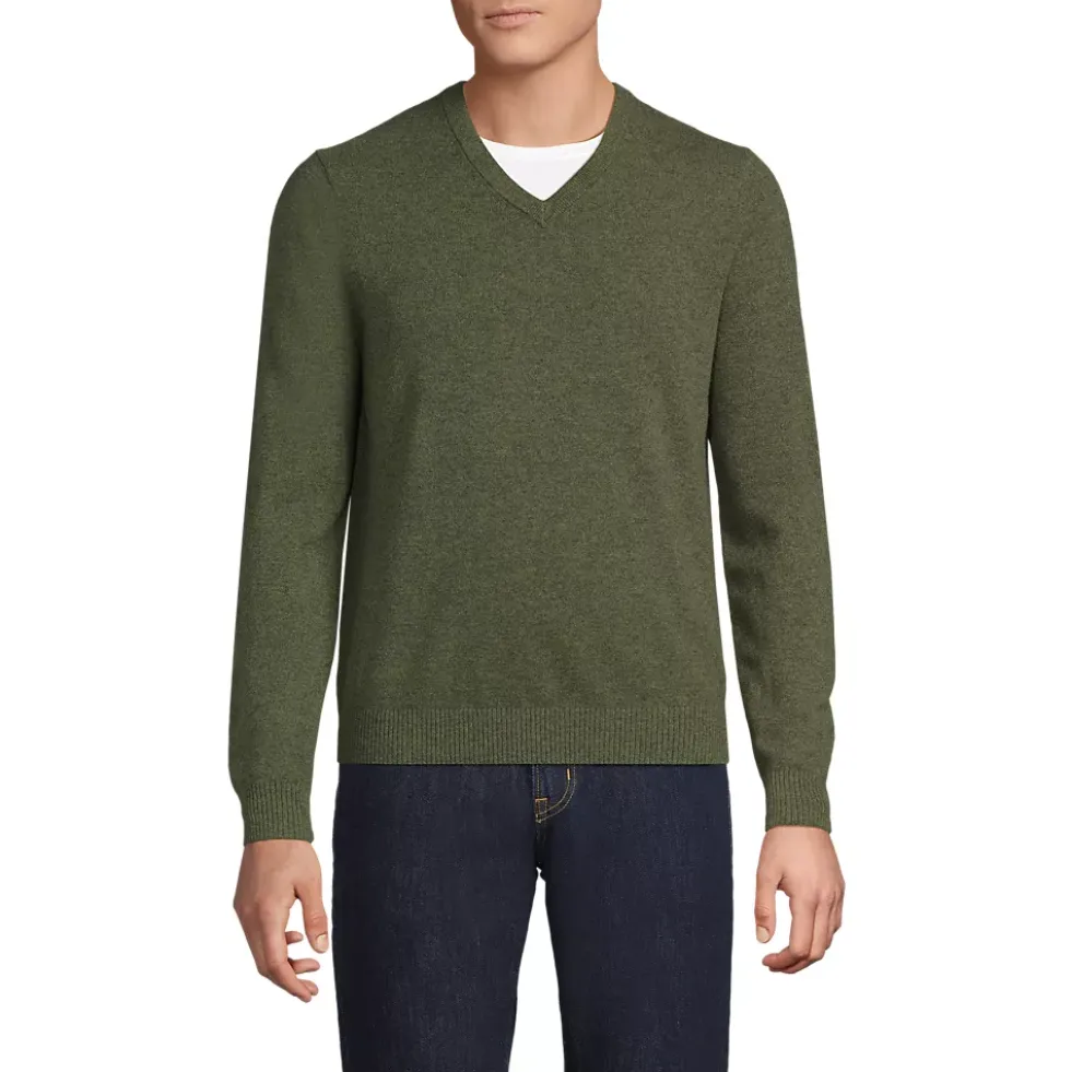 Men's Fine Gauge Cashmere V-neck Sweater