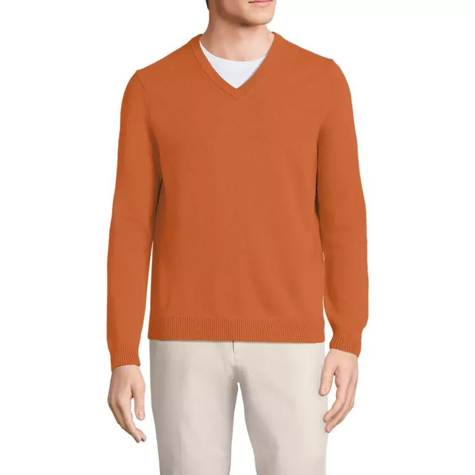 Men's Fine Gauge Cashmere V-neck Sweater