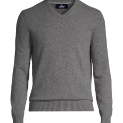 Men's Fine Gauge Cashmere V-neck Sweater