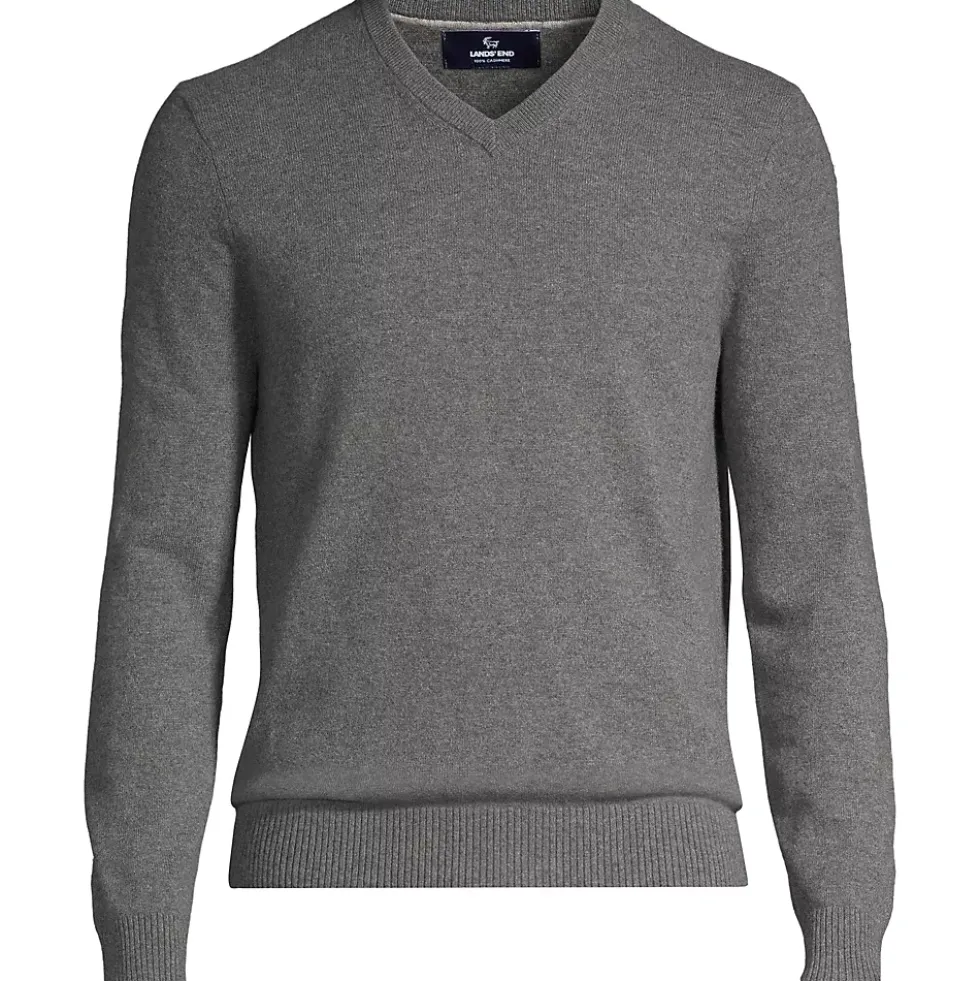 Men's Fine Gauge Cashmere V-neck Sweater