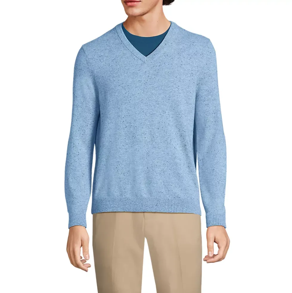 Men's Fine Gauge Cashmere V-neck Sweater
