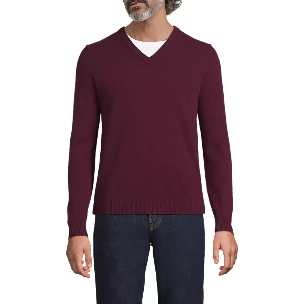 Men's Fine Gauge Cashmere V-neck Sweater