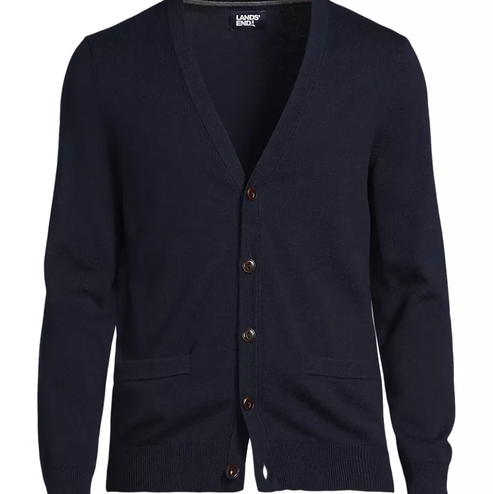 Men's Fine Gauge Cotton Cardigan