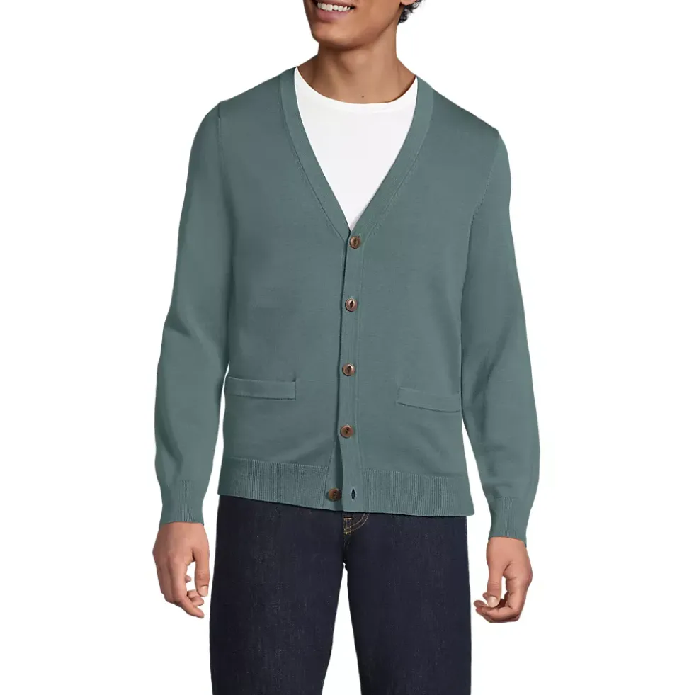 Men's Fine Gauge Cotton Cardigan
