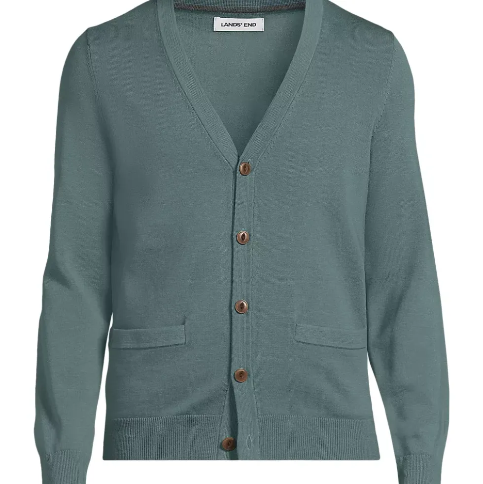 Men's Fine Gauge Cotton Cardigan