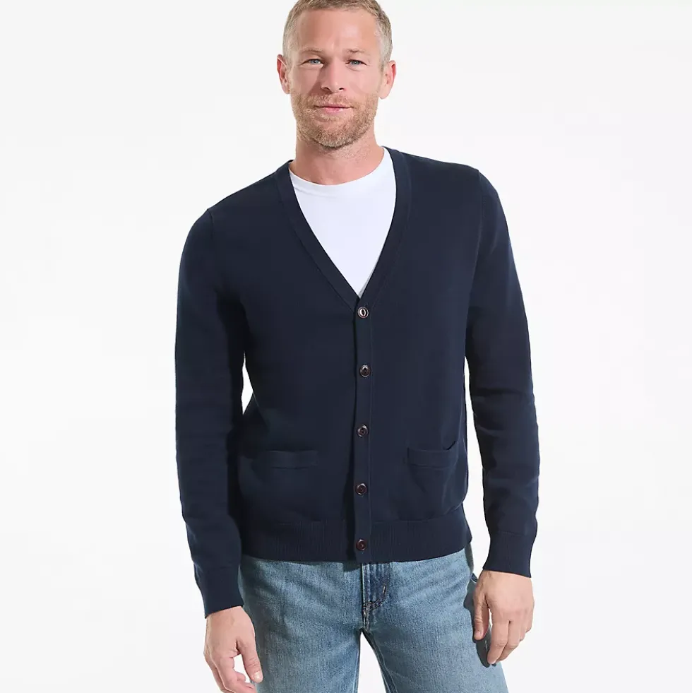 Men's Fine Gauge Cotton Cardigan