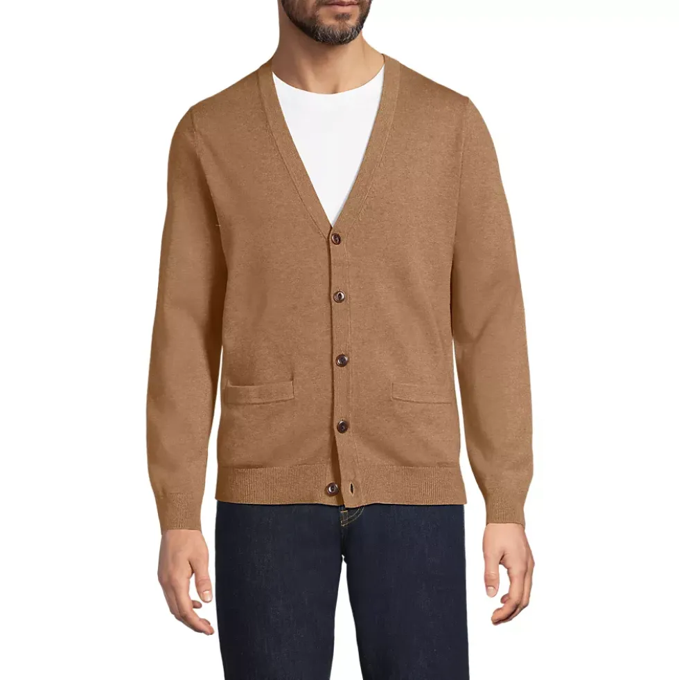 Men's Fine Gauge Cotton Cardigan