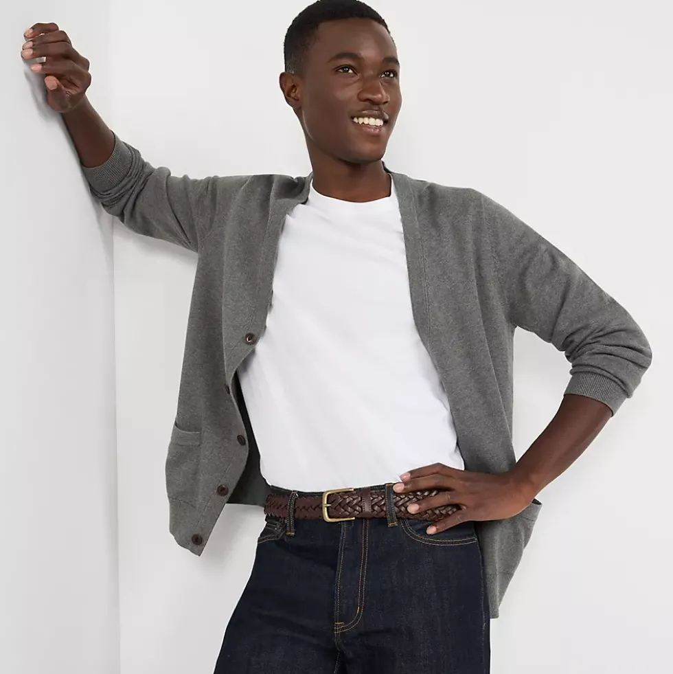 Men's Fine Gauge Cotton Cardigan
