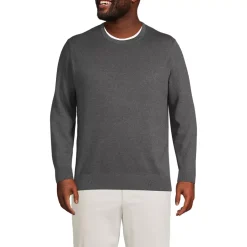 Men's Fine Gauge Cotton Crew Neck Sweater