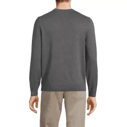 Men's Fine Gauge Cotton Crew Neck Sweater