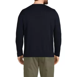 Men's Fine Gauge Cotton Crew Neck Sweater