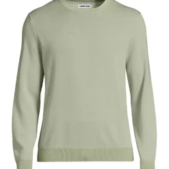 Men's Fine Gauge Cotton Crew Neck Sweater