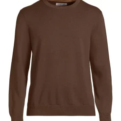 Men's Fine Gauge Cotton Crew Neck Sweater