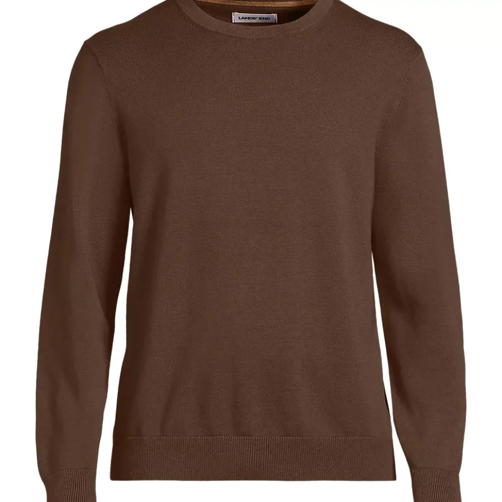 Men's Fine Gauge Cotton Crew Neck Sweater