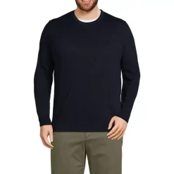 Men's Fine Gauge Cotton Crew Neck Sweater