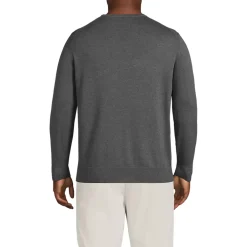 Men's Fine Gauge Cotton Crew Neck Sweater
