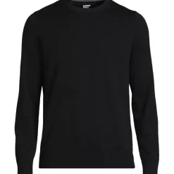 Men's Fine Gauge Cotton Crew Neck Sweater