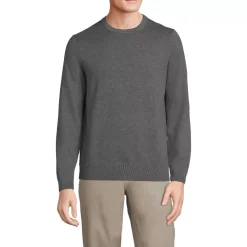 Men's Fine Gauge Cotton Crew Neck Sweater