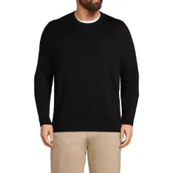 Men's Fine Gauge Cotton Crew Neck Sweater