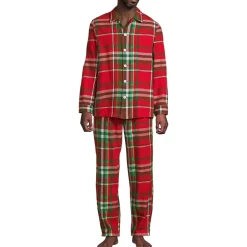 Men's Flannel 3 Piece Pajama Set