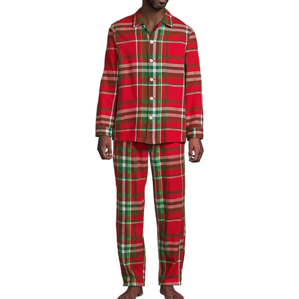 Men's Flannel 3 Piece Pajama Set