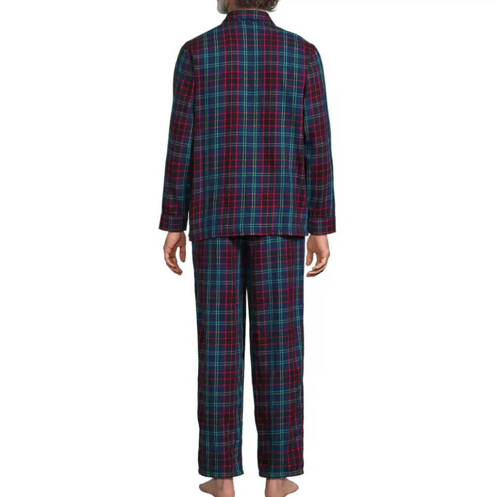 Men's Flannel 3 Piece Pajama Set