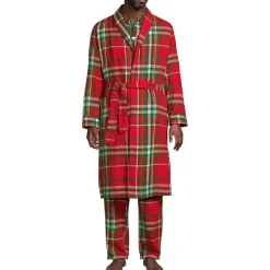 Men's Flannel 3 Piece Pajama Set