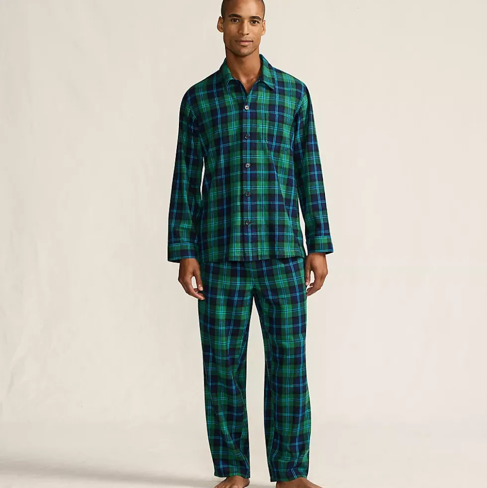 Men's Flannel 3 Piece Pajama Set