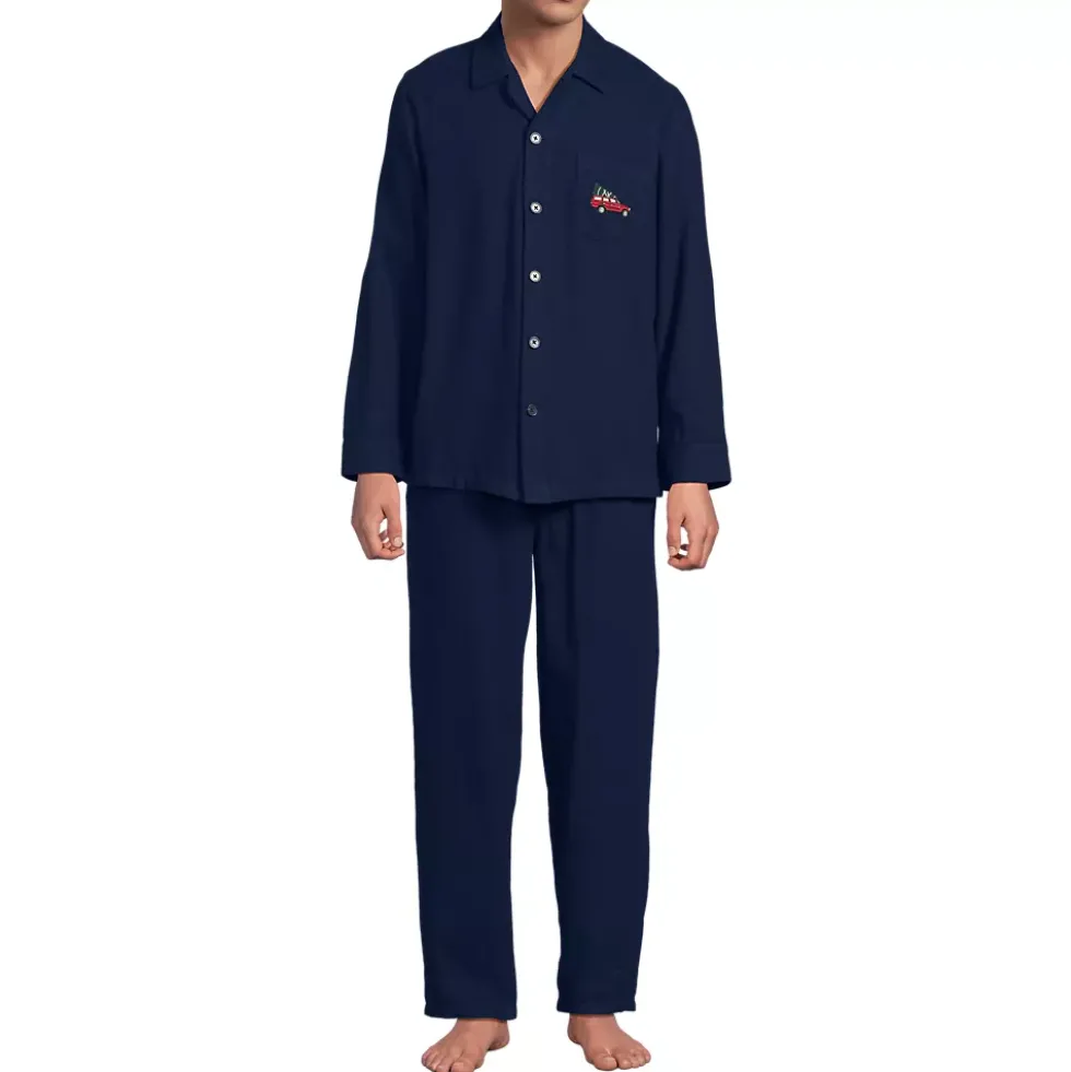 Men's Flannel 3 Piece Pajama Set