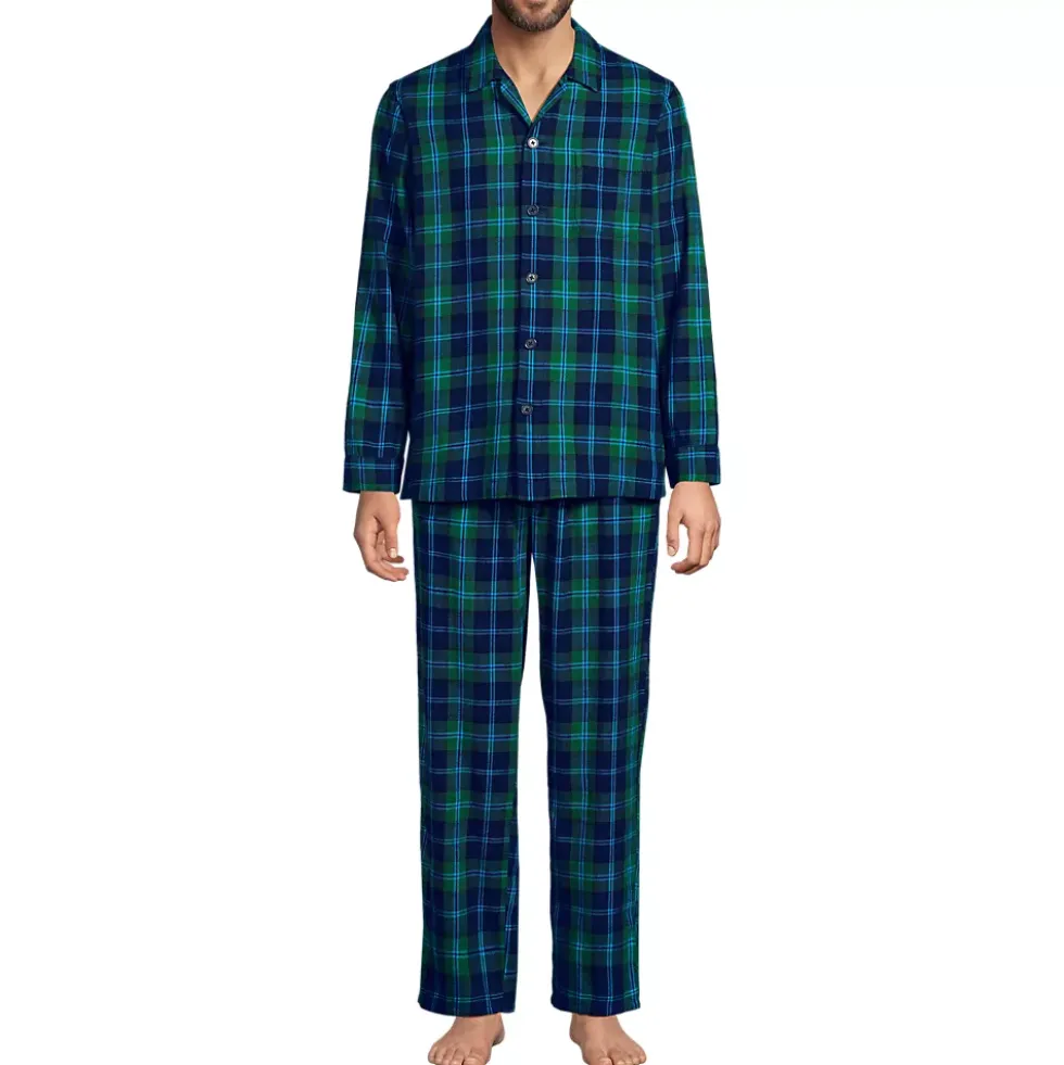 Men's Flannel 3 Piece Pajama Set