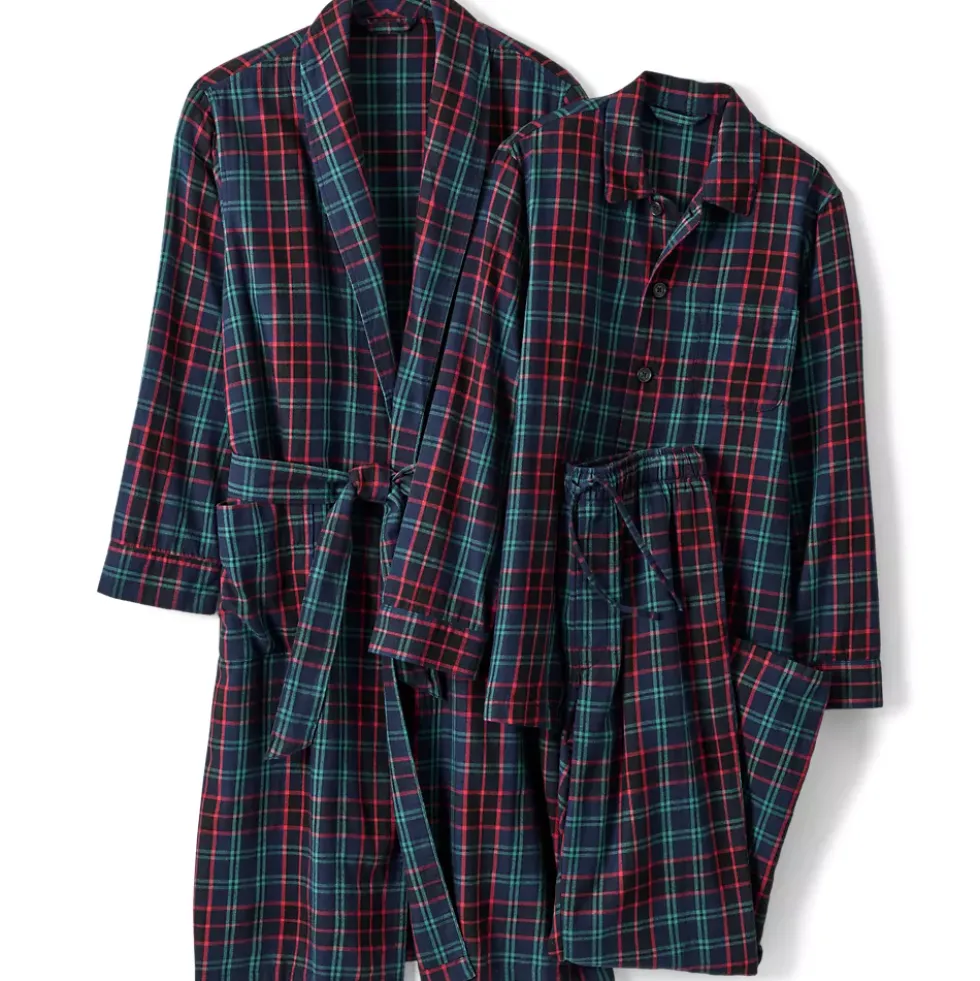 Men's Flannel 3 Piece Pajama Set
