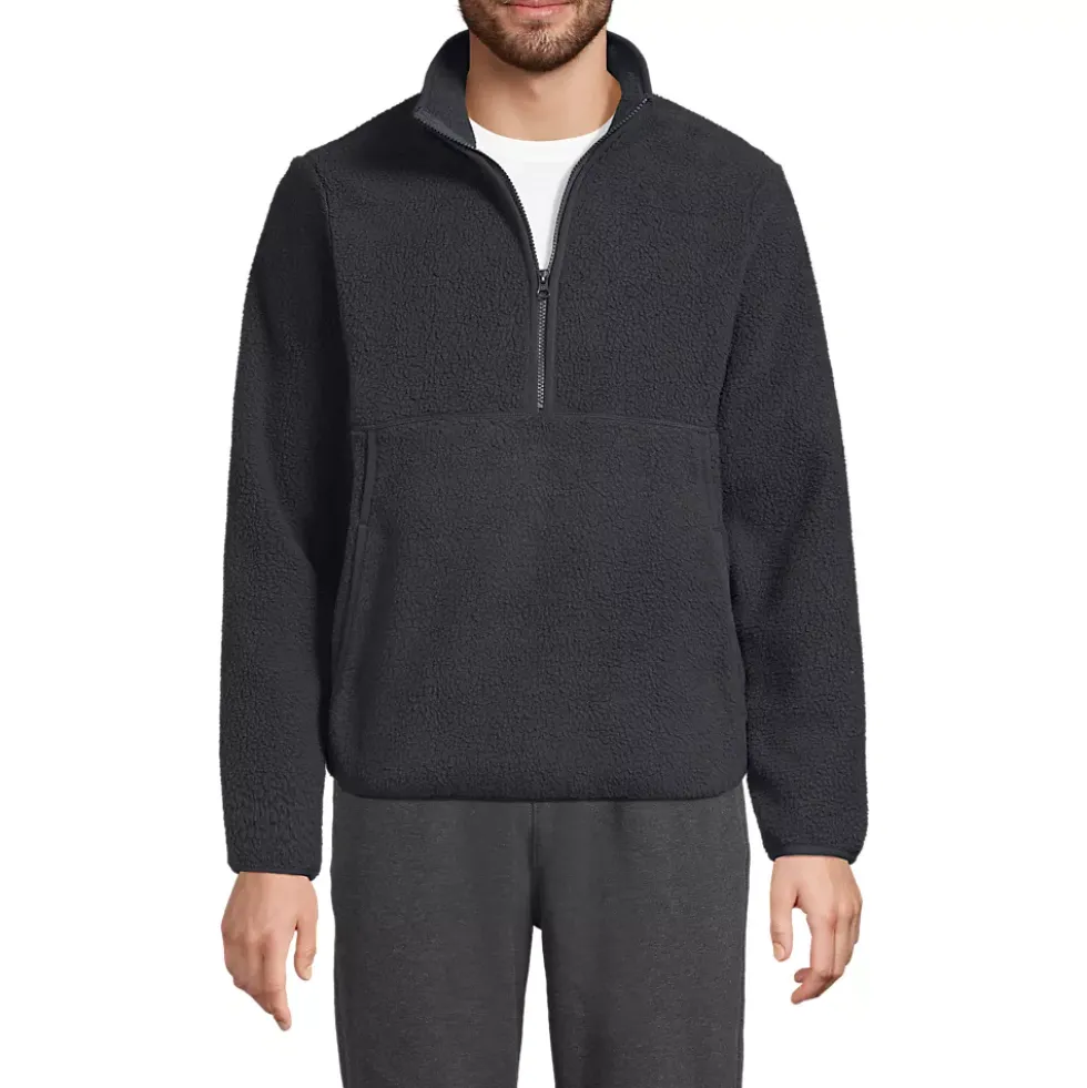 Men's Half Zip Sherpa Fleece Pullover