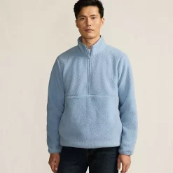 Men's Half Zip Sherpa Fleece Pullover