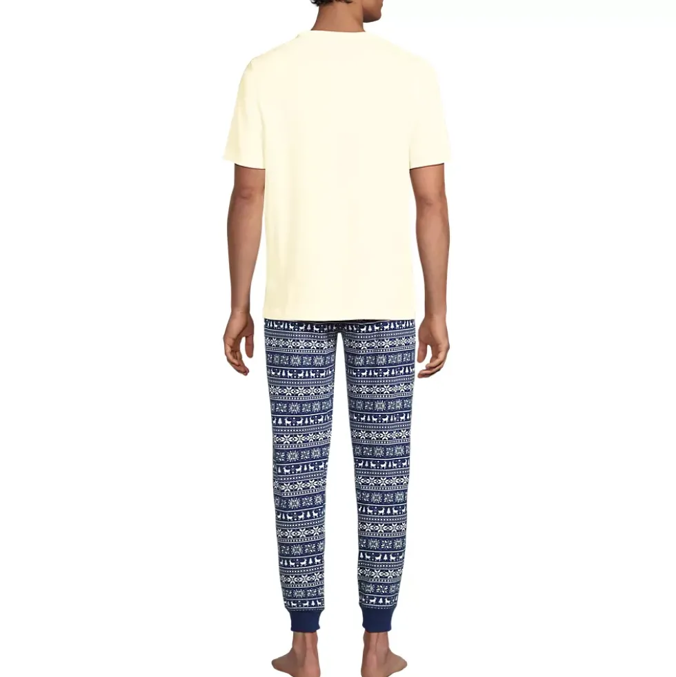 Men's Knit Jersey Pajama Sleep Set