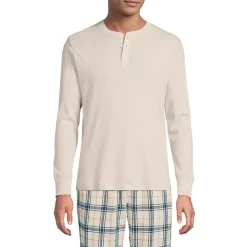 Men's Knit Rib Pajama Henley
