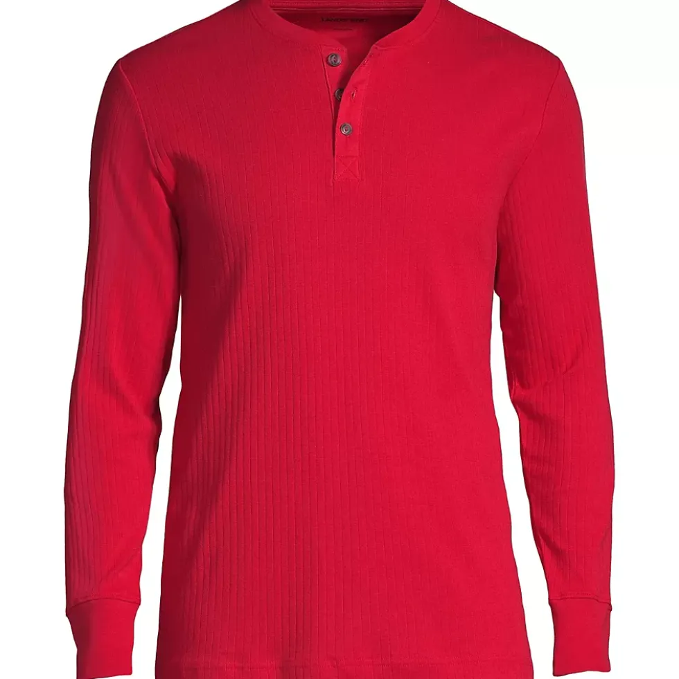 Men's Knit Rib Pajama Henley
