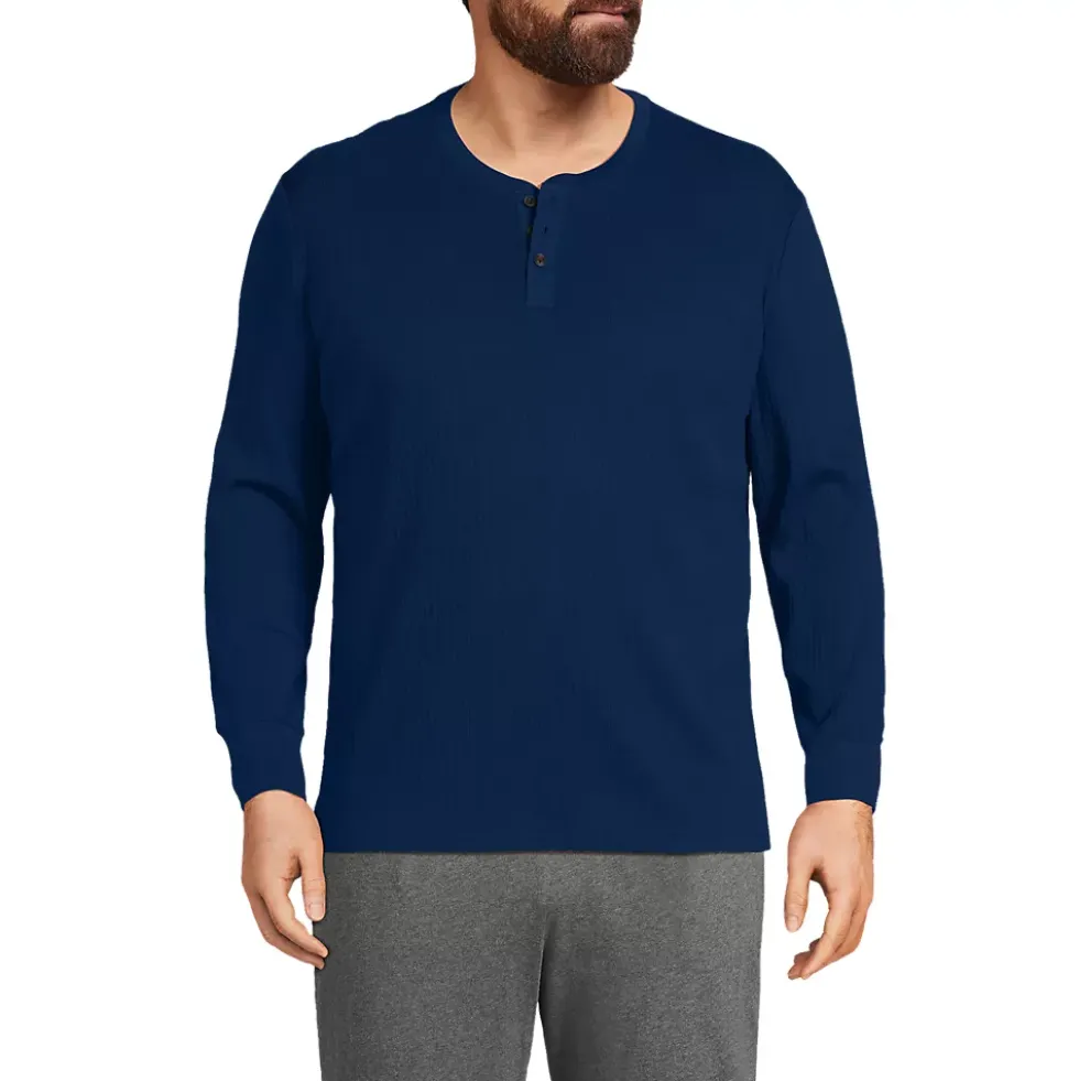 Men's Knit Rib Pajama Henley