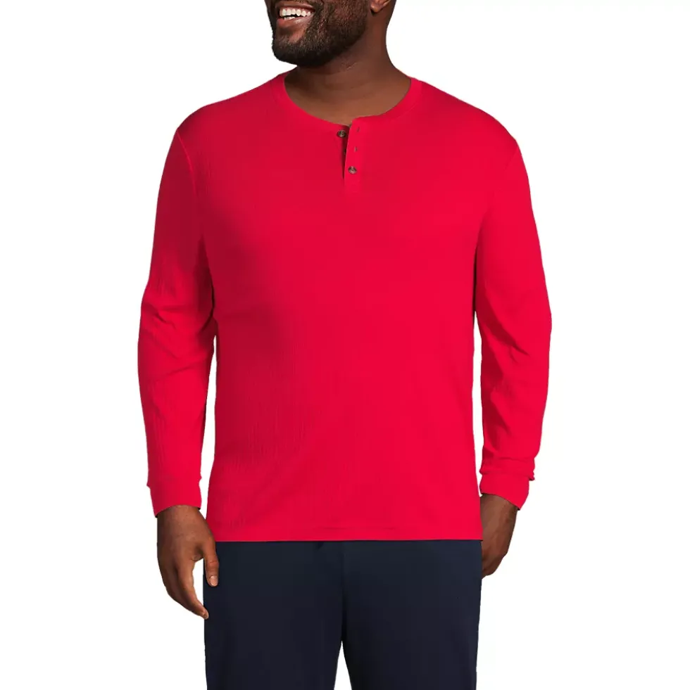 Men's Knit Rib Pajama Henley