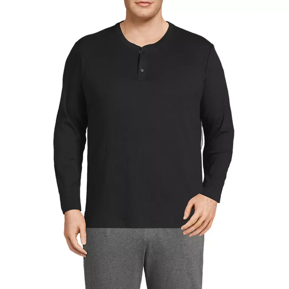 Men's Knit Rib Pajama Henley