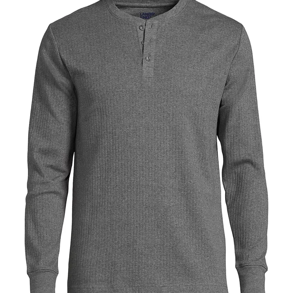 Men's Knit Rib Pajama Henley