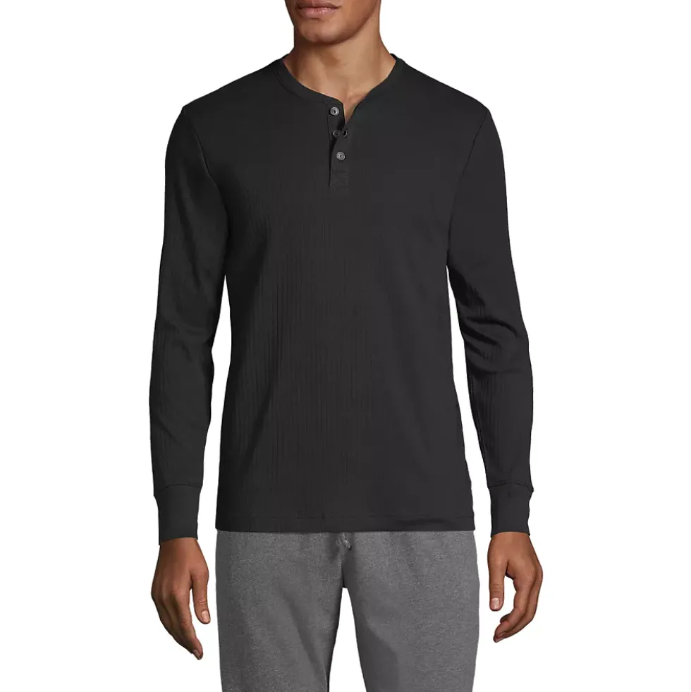 Men's Knit Rib Pajama Henley
