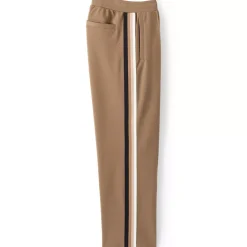 Men's Knit Twill Track Wide Leg Pant