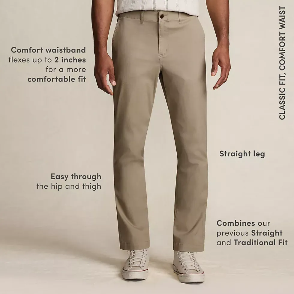 Men's Knockabout Comfort Waist Classic Fit Chino Pant