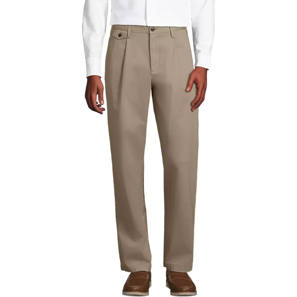 Men's Knockabout Comfort Waist Relaxed Fit Pleated Front Chino Pant