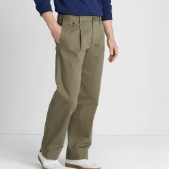 Men's Knockabout Comfort Waist Relaxed Fit Pleated Front Chino Pant