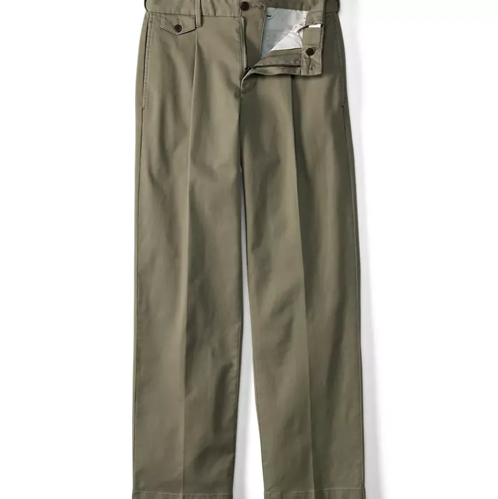Men's Knockabout Comfort Waist Relaxed Fit Pleated Front Chino Pant