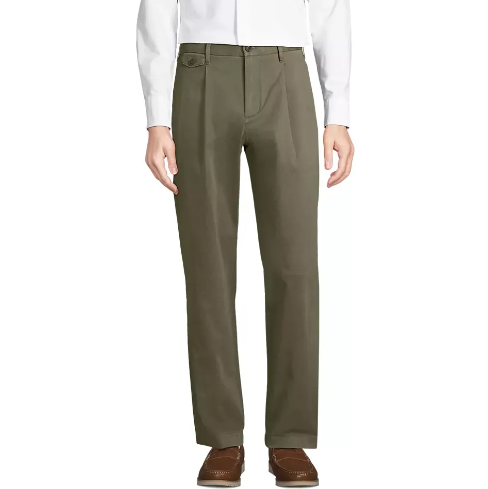 Men's Knockabout Comfort Waist Relaxed Fit Pleated Front Chino Pant