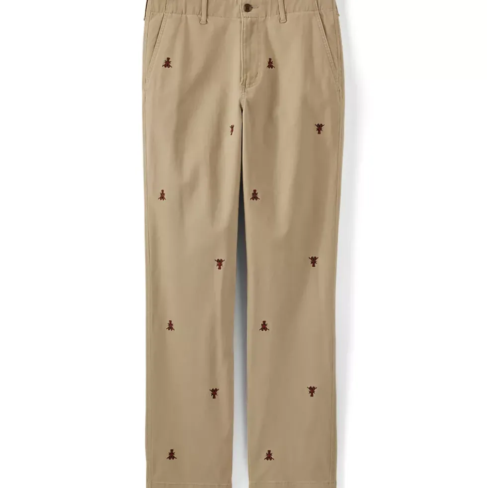 Men's Knockabout Embroidered Comfort Waist Classic Fit Chino Pant