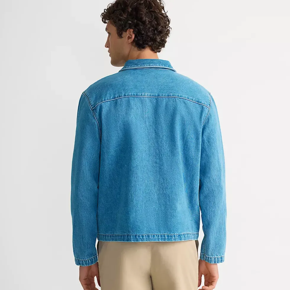 Men's Lightweight Denim Full Zip Jacket